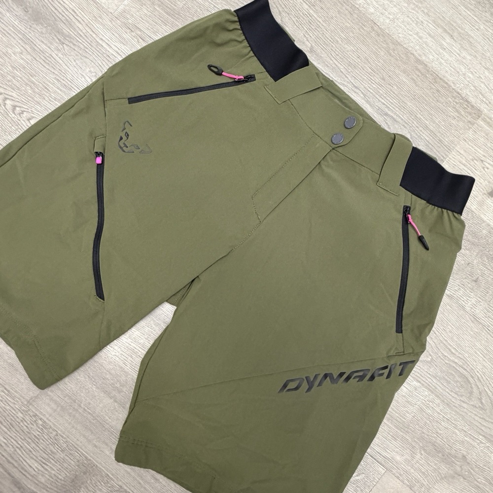 Dynafit Transalper Light Dynastretch Shorts Womens M Olive MTB Hiking Trail